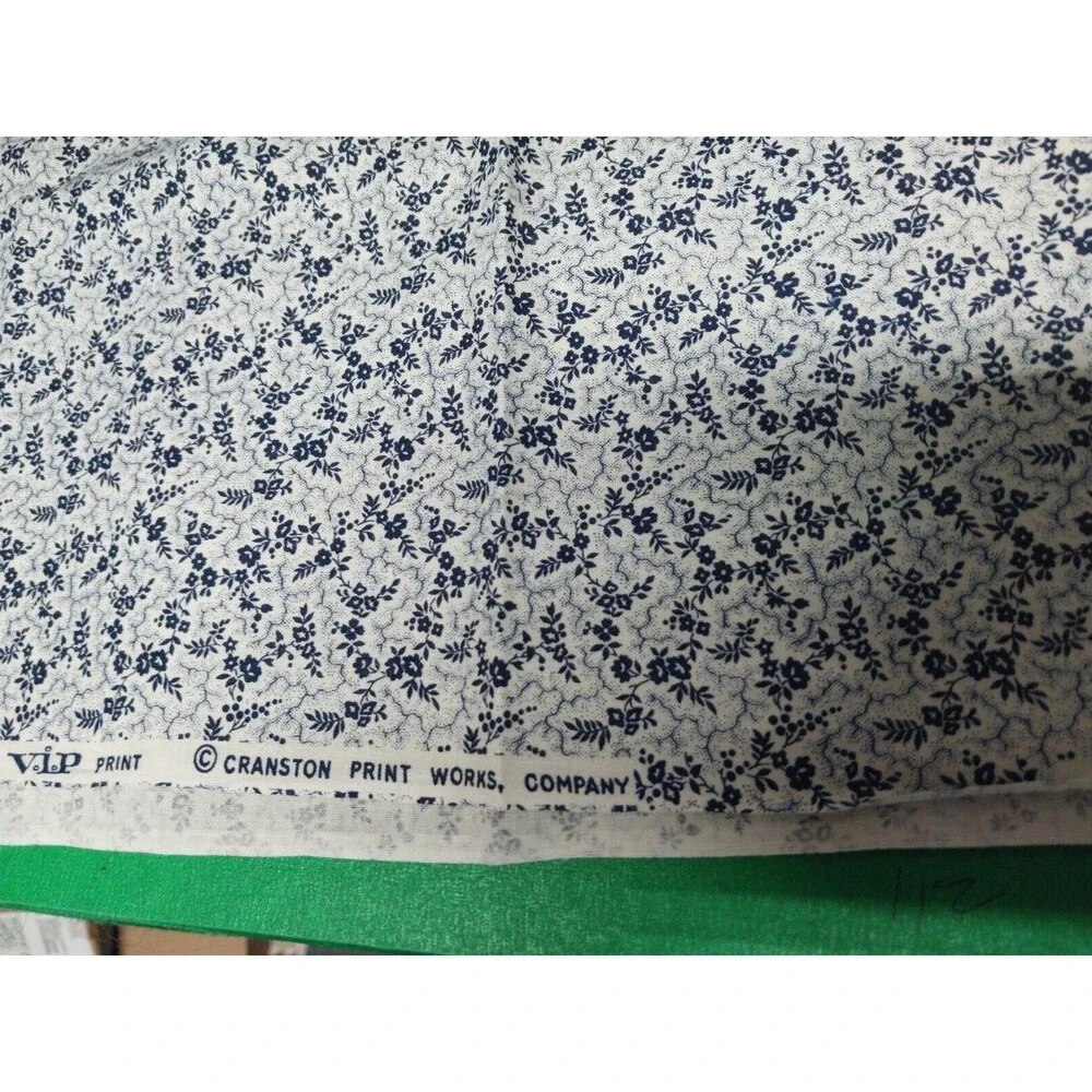 2 Yards Cotton Fabric VIP Print Cranston Print Works